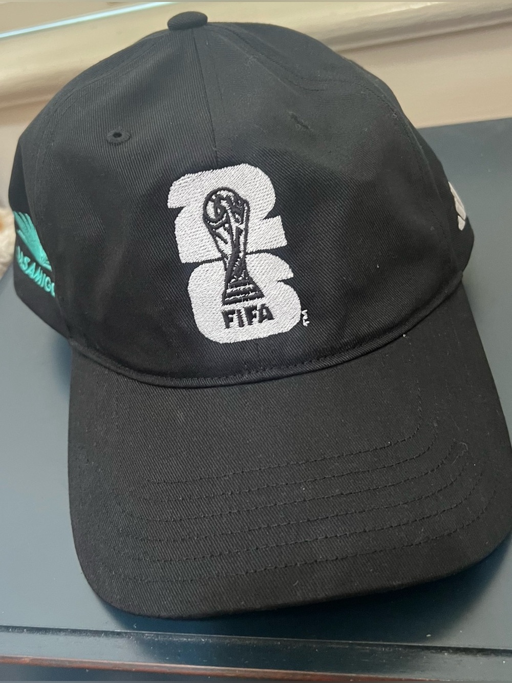 FIFA World Cup Black Embroidered Baseball Cap - Never Worn - One Size/adjustable